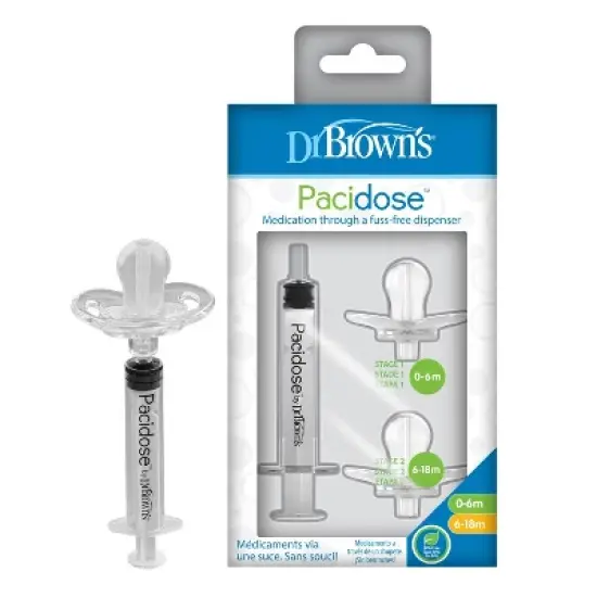 Dr. Brown's Pacidose Liquid Medicine Dispenser for Babies with 2 Pacifier Bulbs - 0-6M & 6-18M image {15}