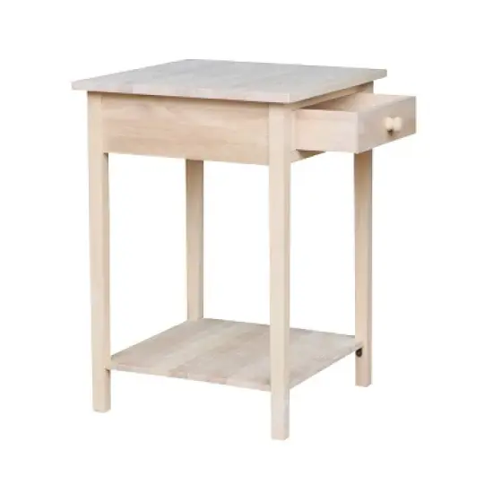 21" Nightstand Unfinished - International Concepts image {6}