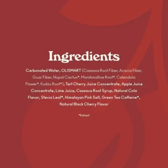 OLIPOP Cherry Cola Soda - 12 fl oz can image {5}