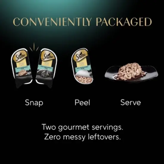 Sheba Perfect Portions Cuts in Gravy, Tuna and Seafood Flavored Wet Cat Food - 2.64oz image {3}