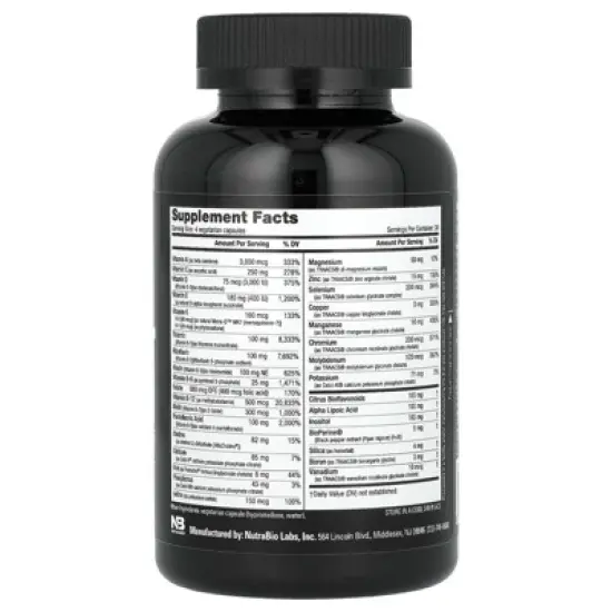 NutraBio MultiSport Men's Formula, 120 Capsules image {1}