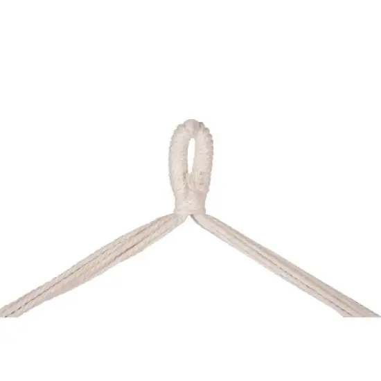 Boho Breeze Swinging Bungalow Hammock Chair - Coral Stripe - Blue Wave image {8}