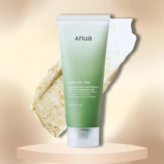Anua Hearleaf Quercetinol Pore Deep Cleansing Foam | for Double Cleansing, BHA, Hyaluronic Acid, Glycerin, Face Wash (5.07 oz) image {2}