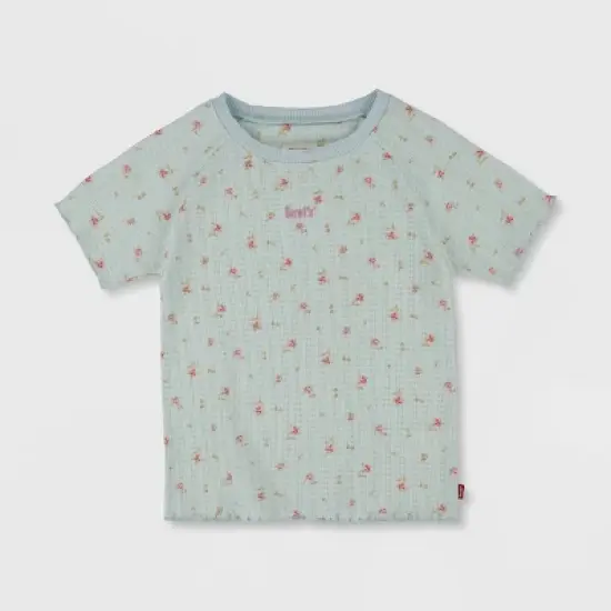 Levi's&reg; Girls' Ruffle Hem Short Sleeve T-Shirt - Blue image {7}