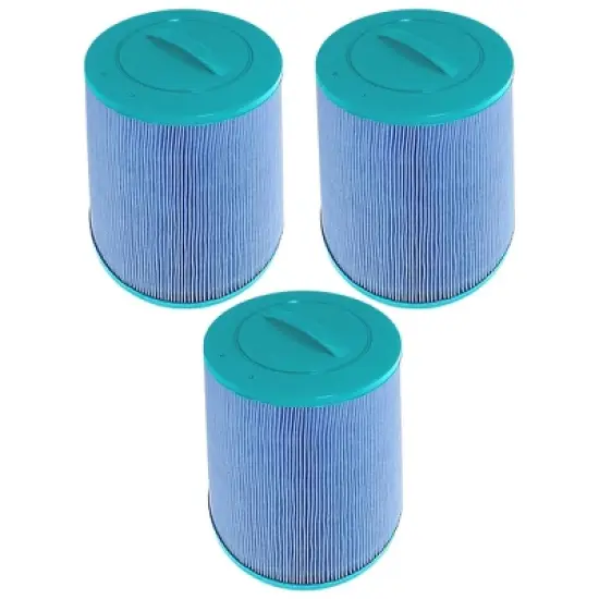 Hurricane 3 Pack HF6H502-01M Elite Aseptic Pool and Spa Filter Cartridge Replacement for PAS50SV-F2M, Unicel 6CH-502, Filbur FC-0311, Blue image {6}