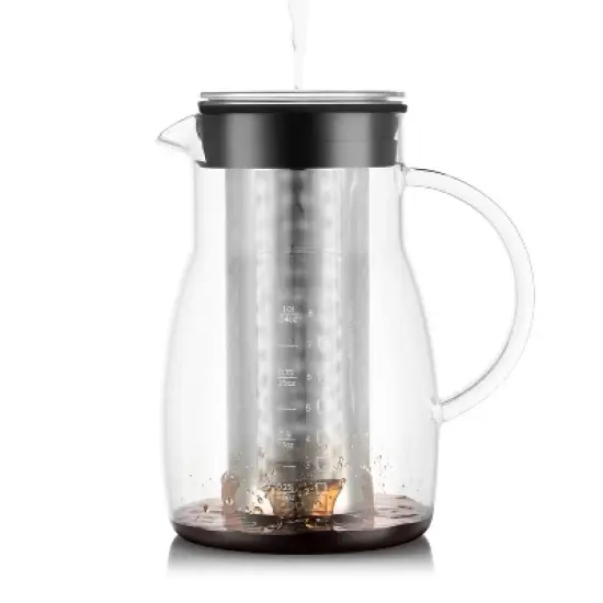 Bodum Melior 8c 34oz Cold Brew and Ice Tea Maker: Cold Brew Coffee Maker, BPA-Free, Dishwasher-Safe, Reusable Filter image {3}