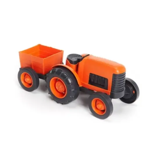 Green Toys Tractor Vehicle - Orange image {1}