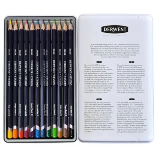 Studio Colored Pencils Multicolor - Derwent 12ct image {2}