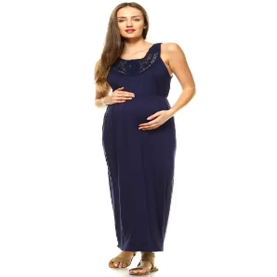 Maternity Kadyn Maxi Dress - White Mark image {3}