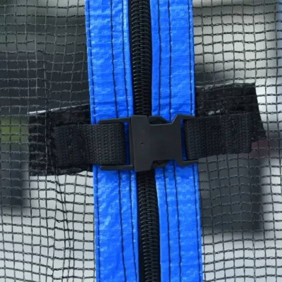 Jump Into Fun 14FT Outdoor Trampoline With Basketball Hoop, Ladder, Safety Enclosure Net Easy to Install & Built to Last For Kids And Adults image {5}