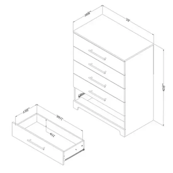 South Shore Fernley Nightstand image {6}