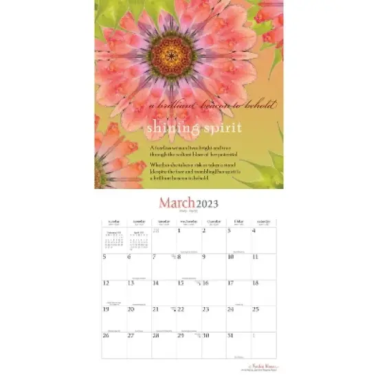 2023 Square Wall Calendar A Fearless Woman - BrownTrout image {2}