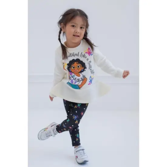 Disney Encanto Mirabel Luisa Isabela Girls Pullover Fleece Sweatshirt and Leggings Outfit Set Toddler image {1}