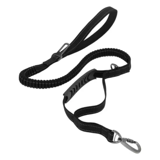 Unique Bargains Dog Car Seatbelt 45.28"-70.08" Shock Absorbing with 2 Padded Handle Metal Carabiner Clip for Medium Large Dogs image {7}