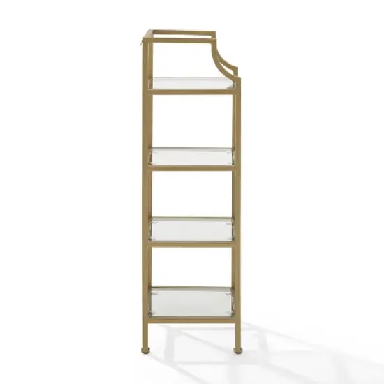 40" Aimee Short Etagere Gold - Crosley image {2}