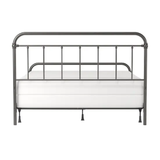 King Kirkland Metal Bed Aged Pewter - Hillsdale Furniture image {6}