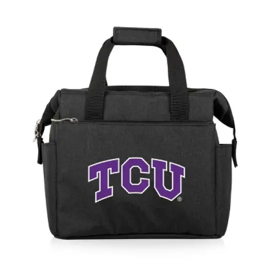 NCAA TCU Horned Frogs On The Go Lunch Cooler - Black image {1}