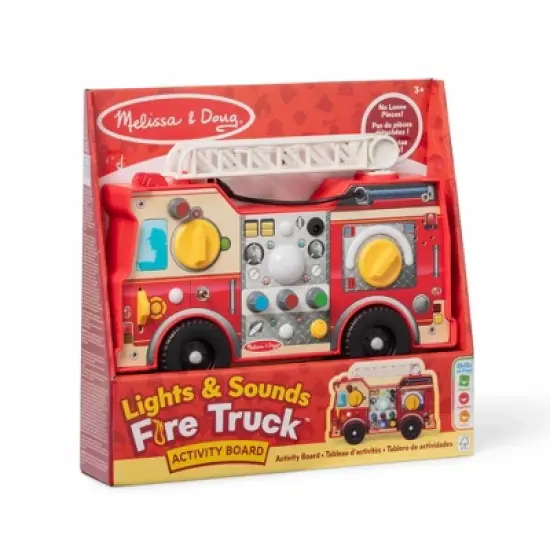 Melissa & Doug Lights & Sounds Fire Truck Activity Board image {2}