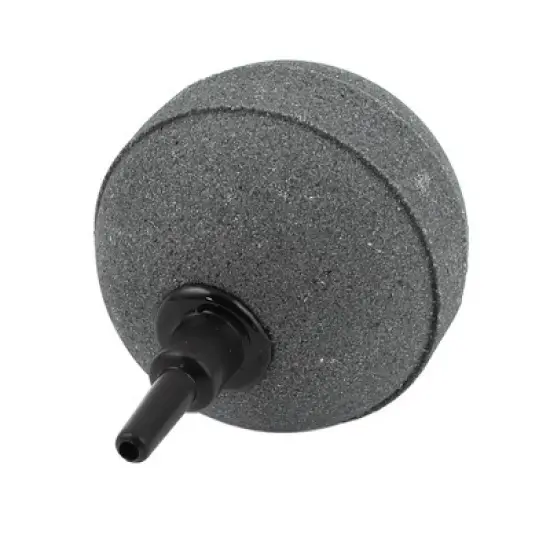 Unique Bargains Aquarium Fish Tank Pump Hydroponics Air Stone Bubble Diffuser Gray 2" Dia image {2}