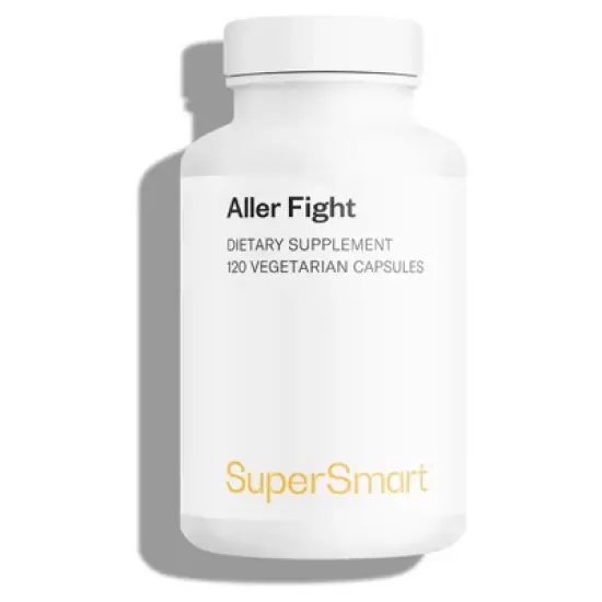 SuperSmart Aller Fight (Advanced Formula) - with Bromelain - Natural Supplement | Non-GMO & Gluten-Free - 120 Vegetarian Capsules image {1}