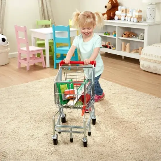 Melissa & Doug Toy Shopping Cart With Sturdy Metal Frame image {1}