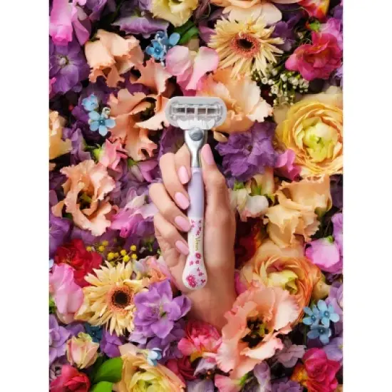 Rifle Paper Co. + Venus Deluxe Smooth Sensitive Razor + 2 Refills image {3}