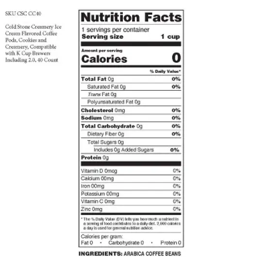 Cold Stone Creamery Ice Cream, Cookies and Creamery,Compatible Keurig 2.0, 40 Ct image {2}