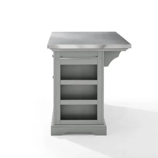 Julia Stainless Steel Top Kitchen Island - Crosley image {13}