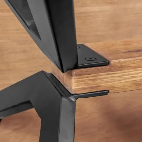 Coco Dining Table Rustic Oak/Brown - Armen Living image {7}