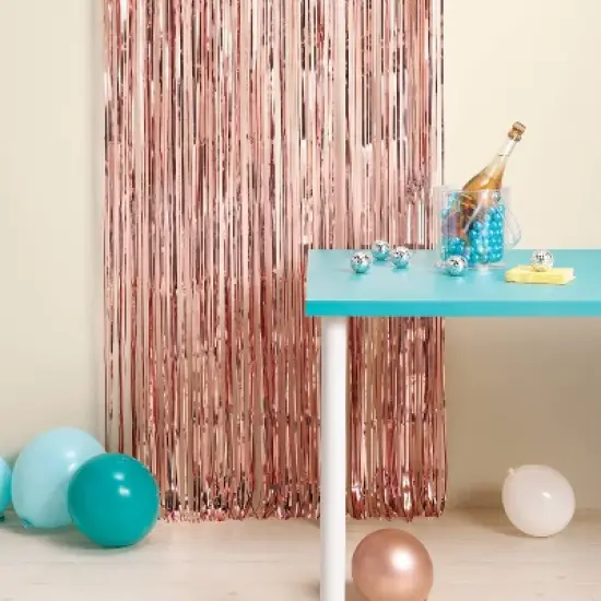 Fringe Backdrop Rose Gold - Spritz&trade; image {1}