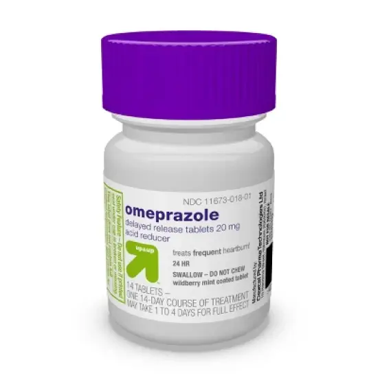 Omeprazole 20mg Acid Reducer Delayed Release Tablets - Wildberry Mint Flavor - 42ct - up & up&trade; image {4}