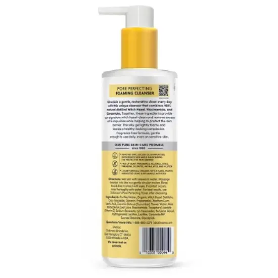 Dickinson's Original Witch Hazel Pore Perfecting Foaming Daily Cleanser - 12fl oz image {2}
