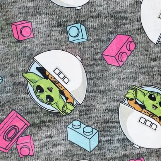 Girls' LEGO Star Wars: The Mandalorian The Child 2pc Hooded Pajama Set - Gray image {3}