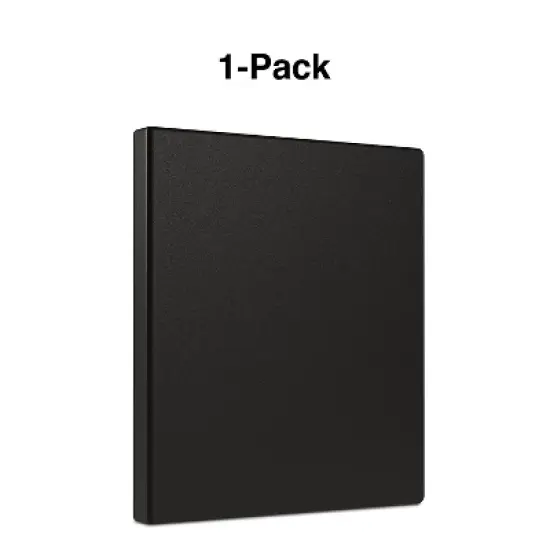 Staples Simply Light-Use .5-inch Round 3-Ring Non-View Binder Black (26851) 26851-CC image {5}