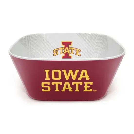 NCAA Iowa State Cyclones Serving Bowl: Melamine Rounded Square Tableware image {1}