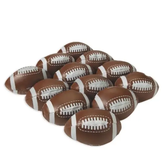 U.S. Toy Foam Filled Football 4-1/2in Pk12 image {1}