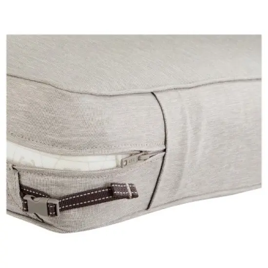 Montlake Fadesafe Square Patio Lounge Seat Cushion Set - Heather Gray - Classic Accessories image {3}