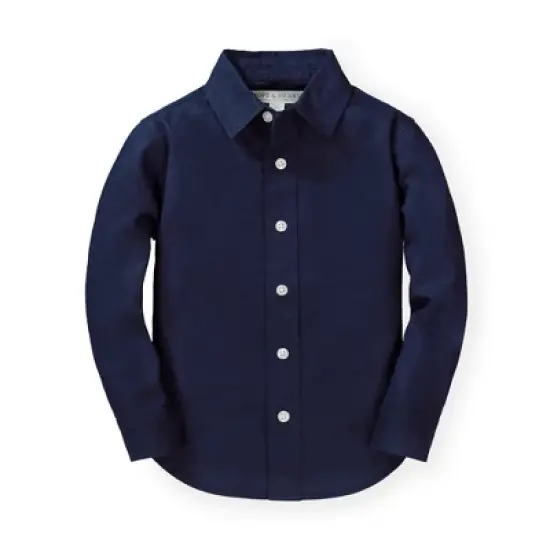 Hope & Henry Boys' Linen Classic Button Down Shirt, Kids image {5}
