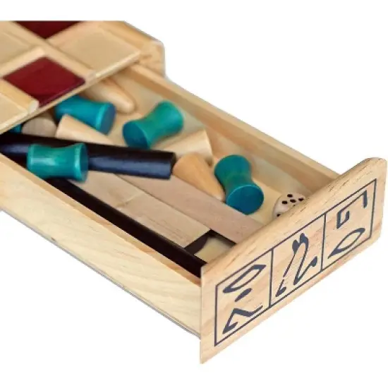 WE Games Wood Senet Game - An Ancient Egyptian Board Game image {1}