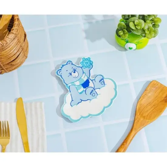 Silver Buffalo Care Bears Holiday Grumpy Bear Sculpted Ceramic Trinket Tray Dish image {2}