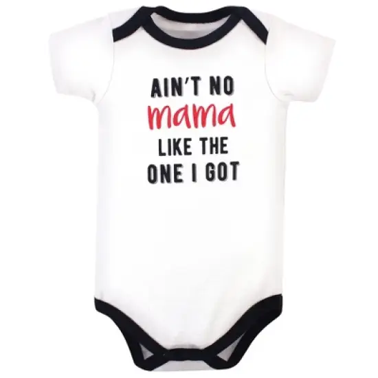 Little Treasure Baby Boy Cotton Bodysuits 3pk, My Mama image {1}