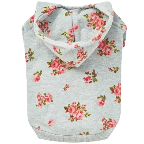Blueberry Pet Spring Scent Inspired Flower Pullover Dog Hooded Sweatshirt image {2}