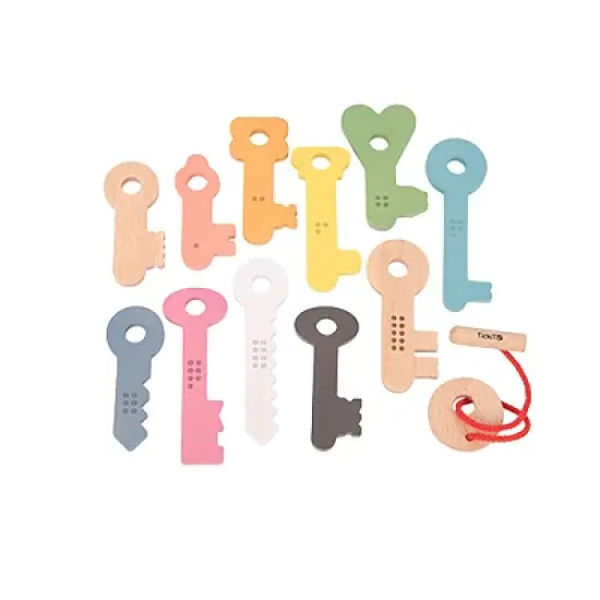 Tickit Rainbow Wooden Keys, Set of 11 image {3}