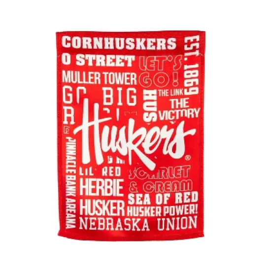 Embossed Suede Flag, GDN Size, University of Nebraska image {7}