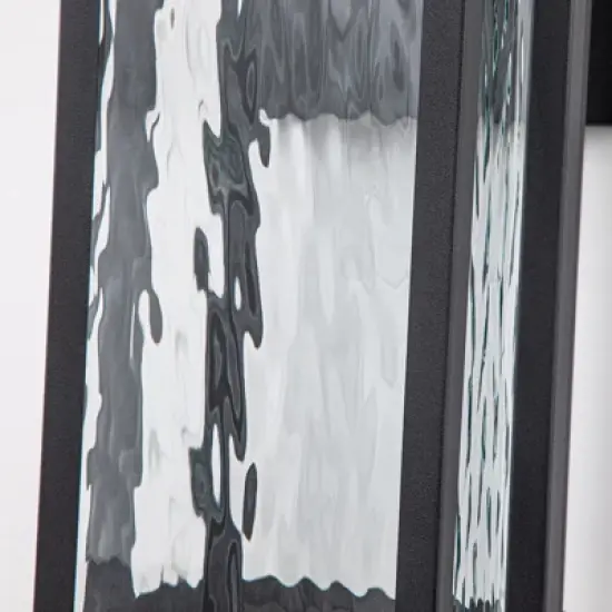 LLHZSY 14 1/2" Modern LED Outdoor Wall Light Fixture with Clear Glass for Post Exterior House Porch Yard Patio image {7}