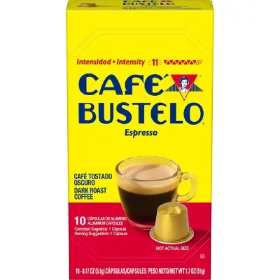 Caf&eacute; Bustelo Espresso Dark Roast Capsules - 10ct image {7}