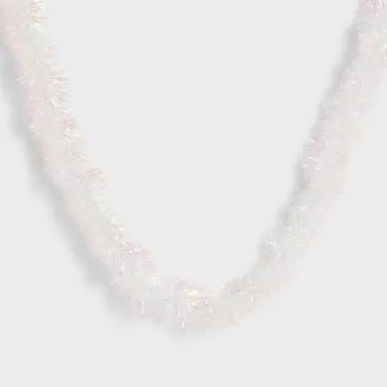 30ct LED Dewdrop with Iridescent Tinsel Christmas Indoor Novelty String Lights Warm White with Silver Wire - Wondershop&trade; image {2}