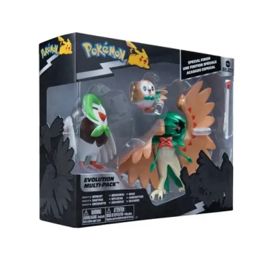 Pok&eacute;mon Select Evolution Multipack Rowlet/Dartrix/Decidueye Action Figure Set - 3pk image {10}