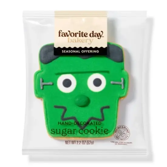 Halloween Hand Decorated Frankenstein Cookies - 2.21oz - Favorite Day&trade; image {3}