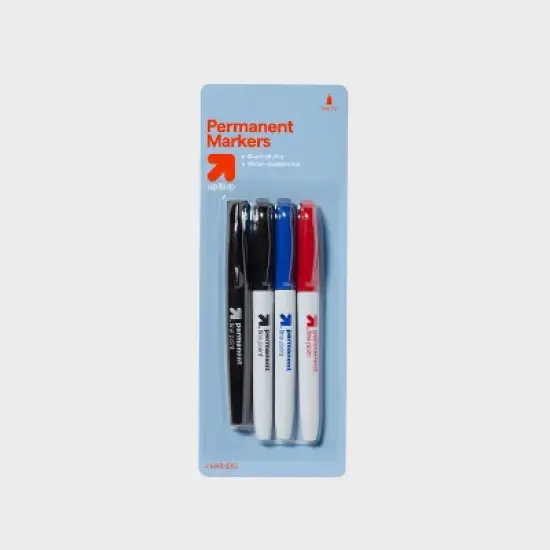 4pk Permanent Markers - up&up&trade; image {4}